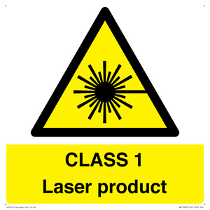 CLASS 1 Laser product